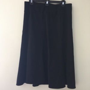 Briggs New York Petite black suede skirt